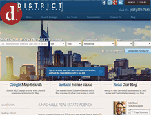 Tablet Screenshot of districtnashville.com